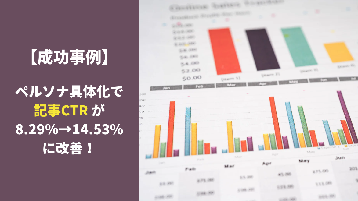成功事例｜ペルソナ具体化で記事CTRが改善！